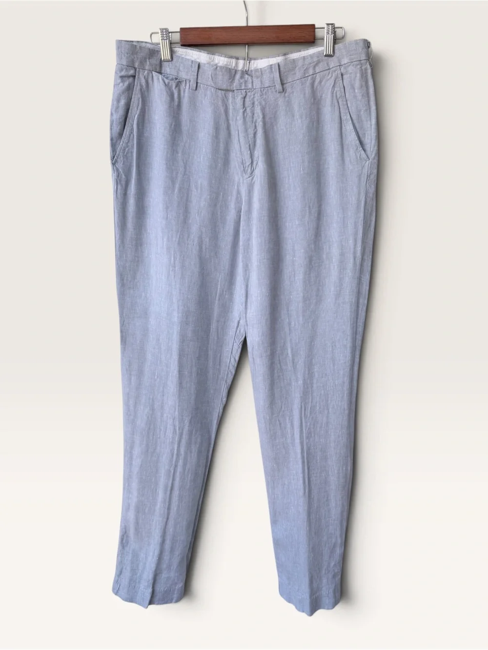J.Crew Bowery 100% Baird McNutt Linen Dress Pants size 34x36